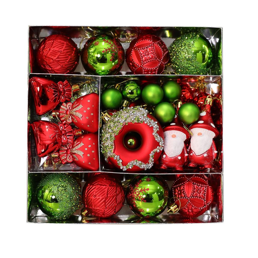 Weihnachtsgeschenk Bemaltes Weihnachtskugel-Set Ornament, Weihnachtsdekoration, Weihnachtsbaumschmuck