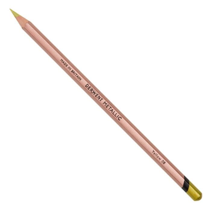 Crayon de couleur - DERWENT - METALLIC - Jaune - Mixte - 46363