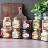 250pcs Vintage Floral Jar Label Stickers Roll Retro Flower Paper Decals Blank Gift Sticker Photo Album Journal Candy Bottle Tags