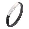 Fashion Black Leather Bracelet Simple Retro Adjustable Fashion Casual Sporty Unisex Bracelet Jewelry Wrist Band Gifts