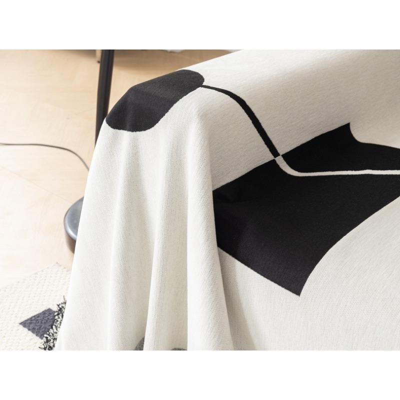 Simple Morandi Style Cover Blanket Single Three Person Thickened Sofa Cushion Sofa Towel Cover Knitted Fabric Full Cover