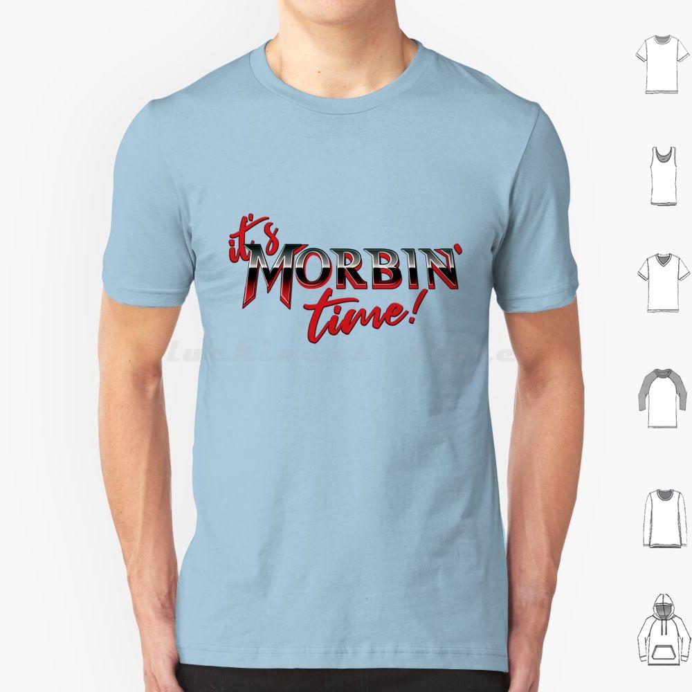 „It’s Morbin Time V1“ T-Shirt, Größe 6XL, Baumwolle, cooles T-Shirt, Meme-Film, Morbin, Morb, Vampir, Superheld, Morbius, Internet
