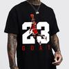 No.23 Jumpman Tribute Basketball Graphic T-Shirt Retro Dunk Style Cotton Tee
