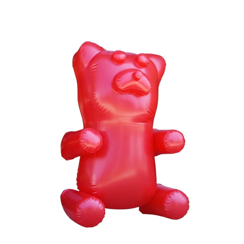 Aufblasbares Süßigkeitenbär-Spielzeug PVC Transparente Farbe Innendekoration