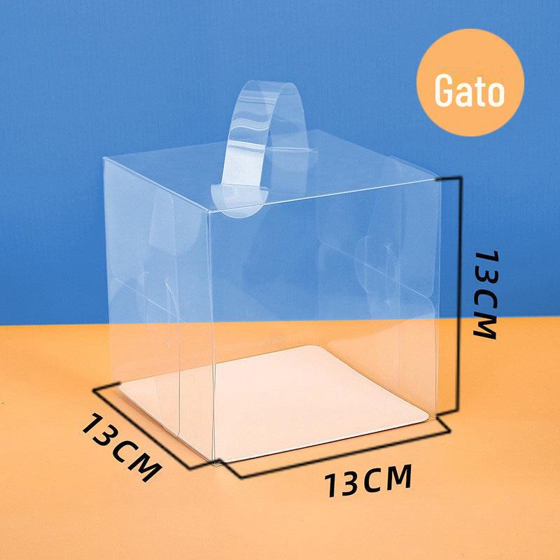 Transparentes weißes Kartontablett mit PET-Kunststoff für Kuchen, Kekse, Süßigkeiten, Backwaren und knusprige Schokoladen-Schneeflocken.