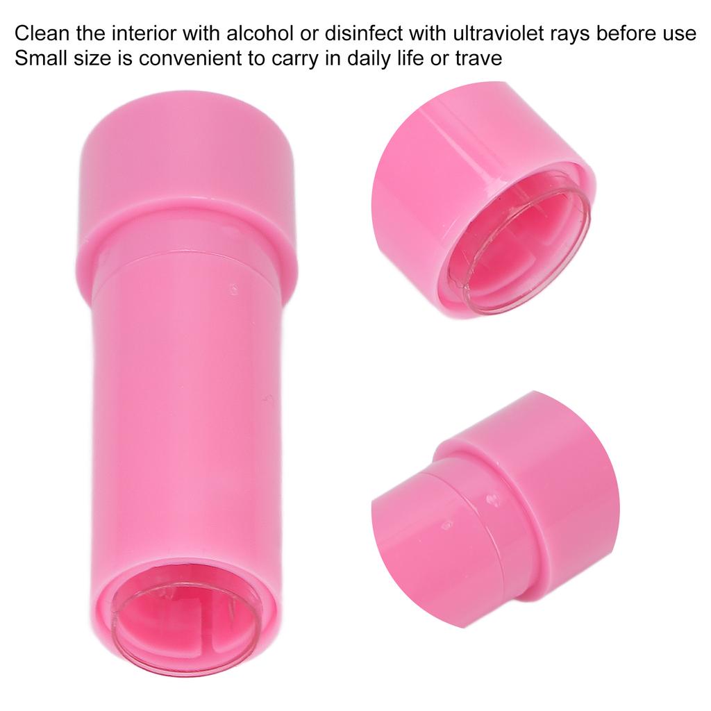 10pz Tubetto Rossetto 9mm Ricaricabile Carino Fai da Te Vuoto Contenitore Burrocacao con Tappo Ermetico Rosa Chiaro