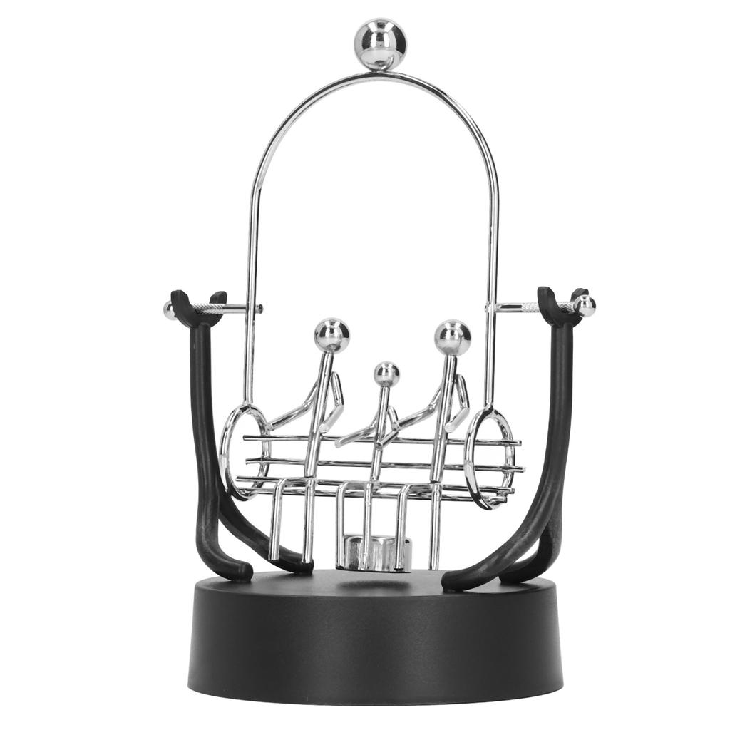 Steel Robot Balance Toy Decompressive Metal Automatic Swing Motion Perpetual Art Balance Toy for