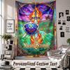 Wall Hanging Tapestry With Custom Name & Text, Zelda Decorative Tapestry For Bedroom