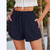2023 Summer Women's Solid Color Loose Casual Fashion Shorts