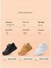 Children's White Leather Skate Shoes, Wear-Resistant, for Ages 6-12, Casual Sports Style for Boys (2024)