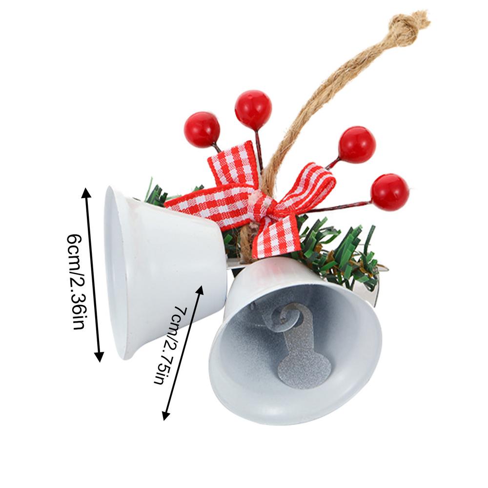 Classic Christmas Bell Metal Bell Ornament Tree Hanging Pendant Xmas Ambiance Decor Home Festival Party Supplies