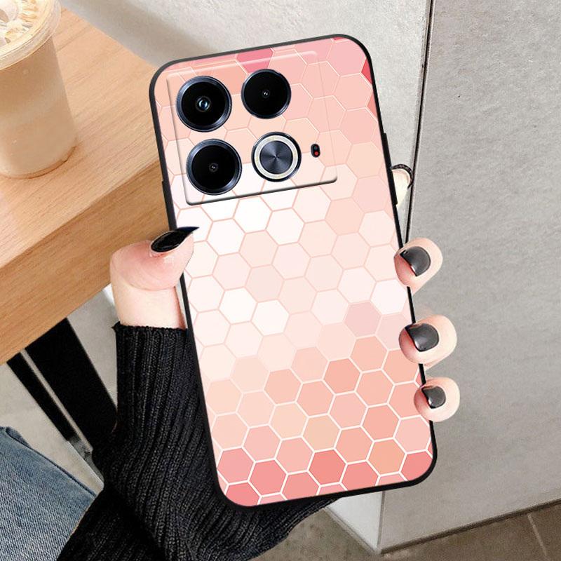 For Infinix Note 40 4G Phone Case X6853 Black TPU Back Cover For Infinix Note 40 Cases Soft Silicone Shell Note40 Funda Bumper