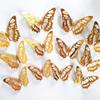 12Pcsset Gold Silver Hollow Butterfly Wall Stickers 3D Butterflies Bedroom Living Room Home Decoration Applique Wedding Decor
