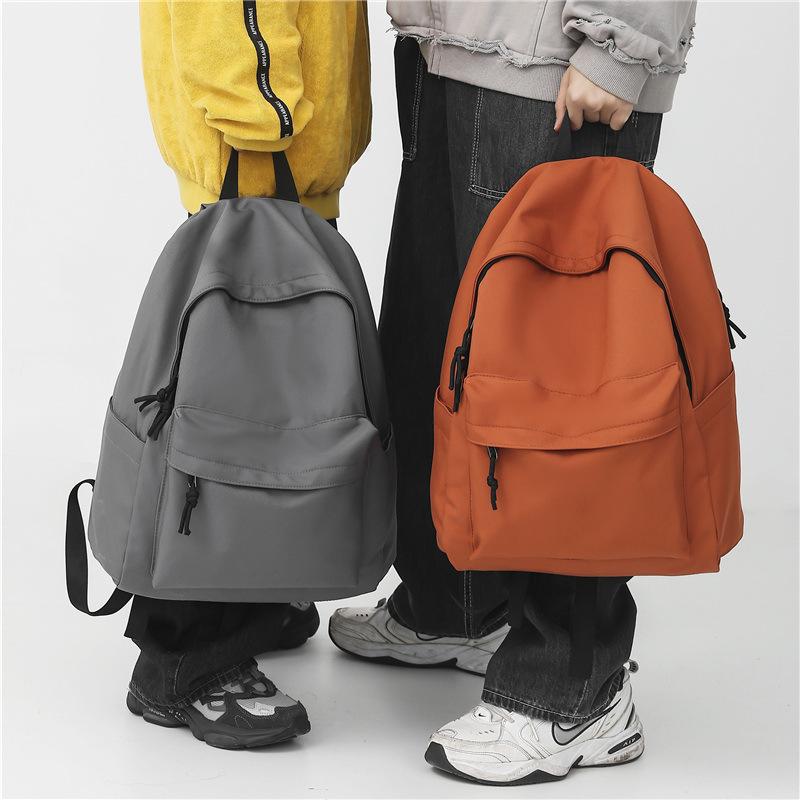 Schoolbag Black Backpack Simple School Bag Male College Student Male Junior High School Boys Small Backpack Female Shoulder Bag Men