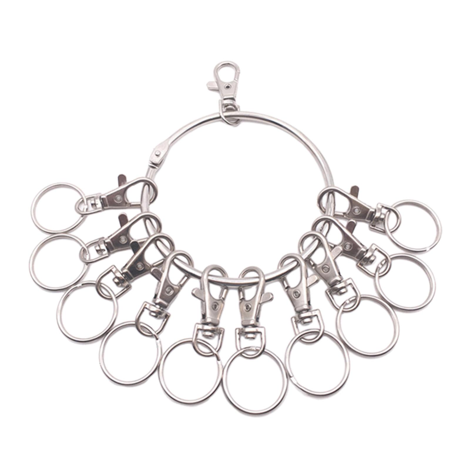 

Великий Круглий Обруч Організатор для Ключів Портативне Металеве Кільце Тримач для Ключів Управління Швидке Підвішування Брелок Кільце для Ключів Міцний 3