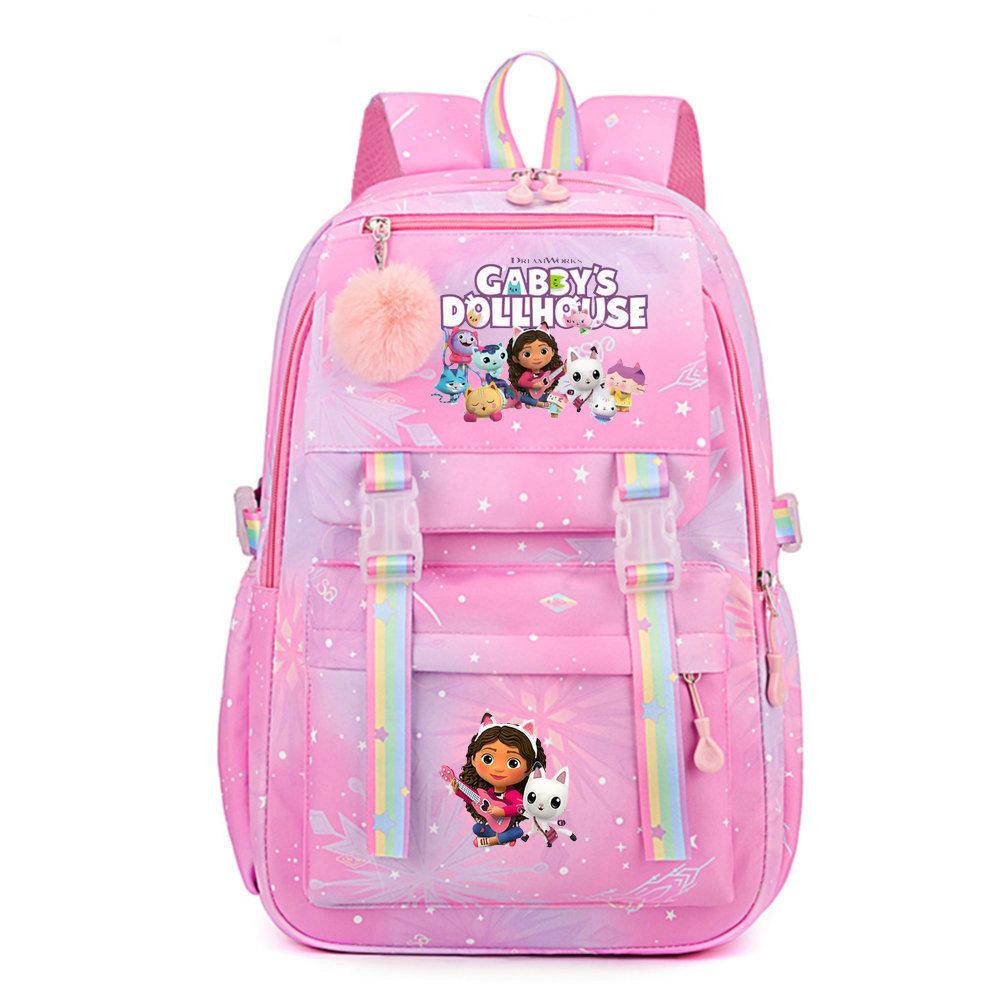 Cartoon Cat Peripheral Schoolbag Stitch Student Backpack New Waterproof Large-capacity Girls Backpack