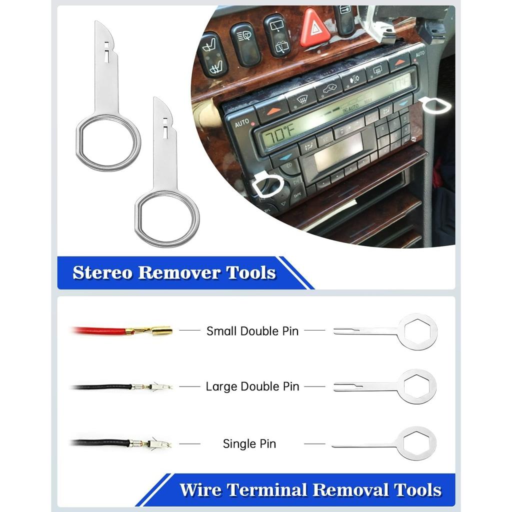 Trim Removal Tool, Car Panel Dashboard Door Audio Trim Removal Tool Kit, Auto Clip Pliers Fastener Remover Set, Plastic Pry Tool,Automotive Upholstery