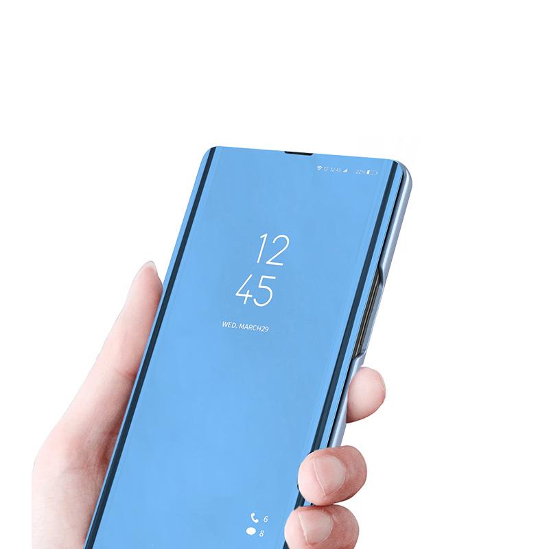 For Xiaomi Poco X5 Pro 5G/Redmi Note 12 Pro Speed 5G/Note 12 Pro 5G View Window PU Leather Phone Case Electroplating Mirror Surface Stand Cover