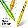 24-color 1.0mm Pen Tip Glitter Marker, Bright Colors with Blendable Watercolor Pen, Essential for Book Sketching and Drawing