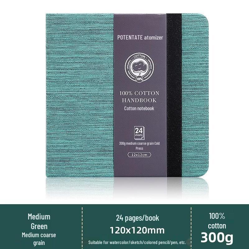 Portable Cotton Watercolor Accordion Planner - 300g Fabric for Travel & Student Paintings