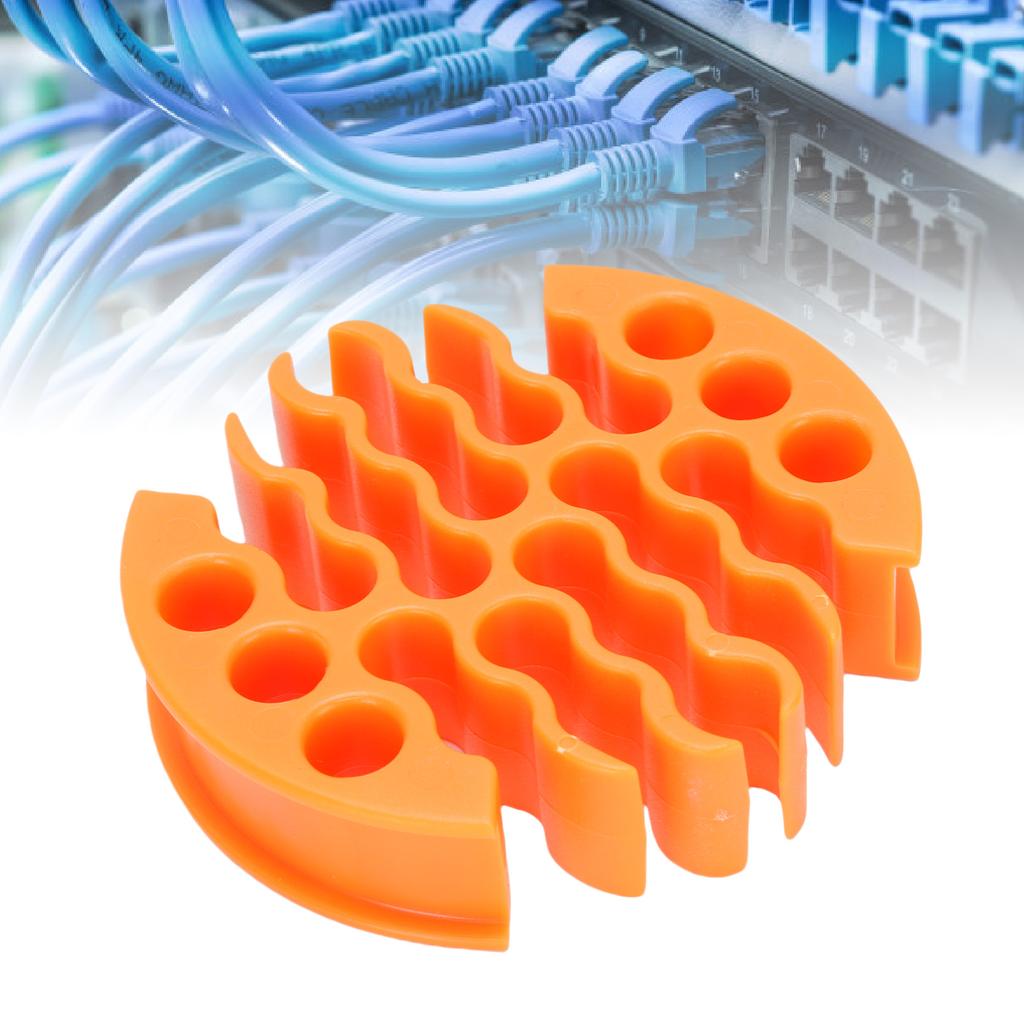 Wire Comb 0.3in Hole Diameter Anti Entanglement Cable Management Organizing Tool for 30 Cables