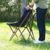 Fuji Boeki Folding Chair Low Chair Width 55 X Depth 70 X Height 79cm Navy Outdoor Chair Lightweight Washable Load Capacity 80kg Relax Helmut 37983