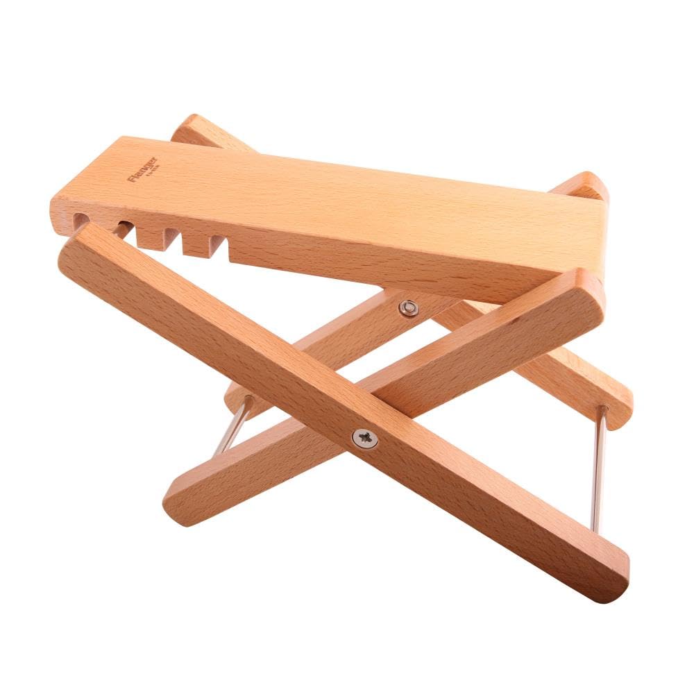FLANGER Classical Guitar Footrest Wooden Footrest for Classical 3 Height Adjustable FA-80W, Guitar,