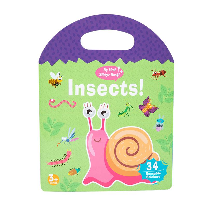 Children's Jelly Sticker Book: Early Learning Puzzle Toy for Brain Training