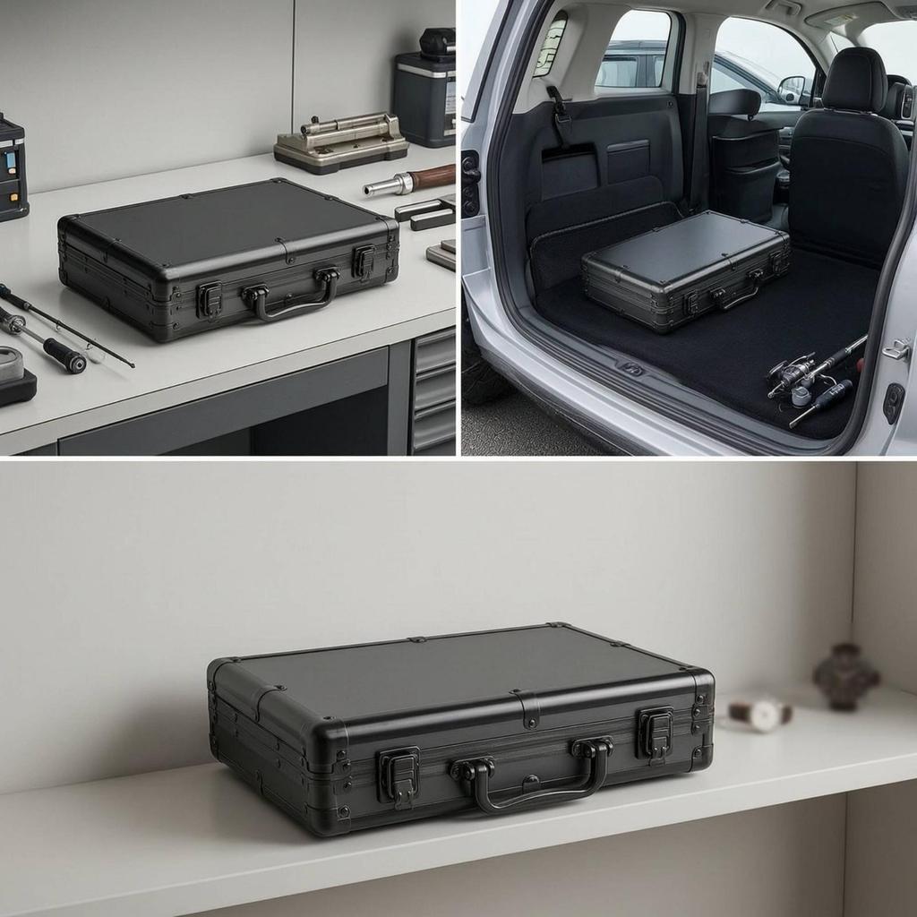 Aluminum Case Portable Metal Carrying Guarding Storage Box for Technicians, Journeyers, Travel