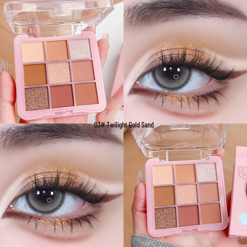 Versatile Multi-Color Eyeshadow Palette: Contour, Highlight & Matte Shimmer Earth Tones