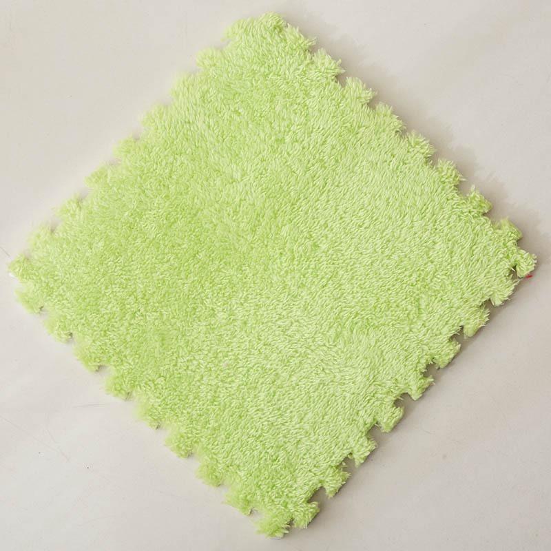 20pcs 30*30cm Living Room Bedroom Plush Carpet Soft Plush Baby Play Mat EVA Foam Plush Carpet Shockproof Pad Jigsaw Puzzle Mat