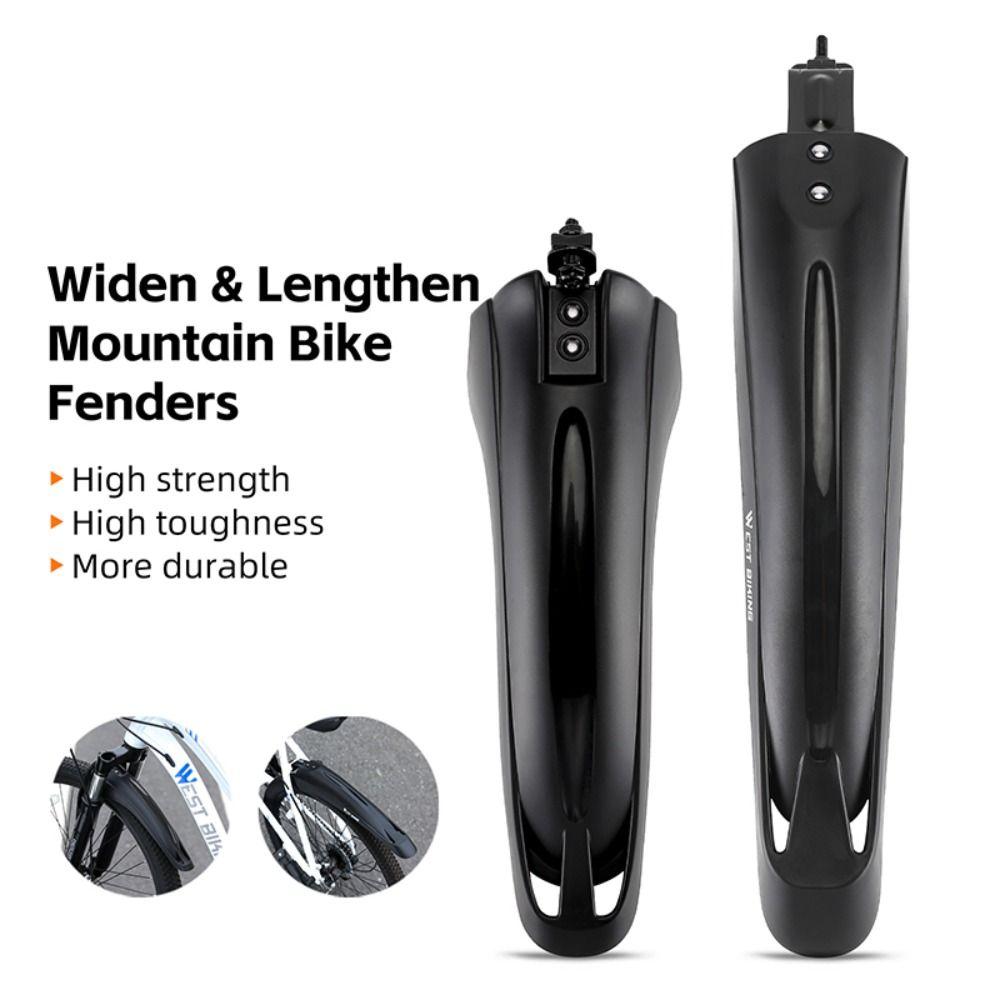 2Pcs 20/22/24 in Cycling Splash Guard Front and Rear Bicycle Mudguard Rainboards  MTB