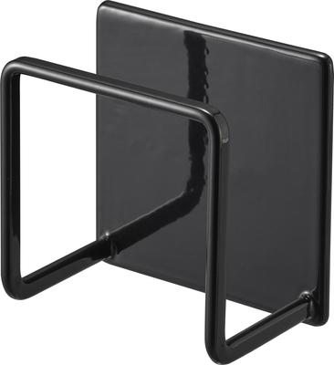 Yamazaki Jitsugyo 3071 Magnetic Sponge Holder Black Approx. W6.5 X D4.3 X H6.5cm Tower Sponge Holder Sponge Rack Kitchen Storage
