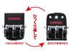 VESSEL Quick Catcher Black 3-Gang Holder, QB-10B3K