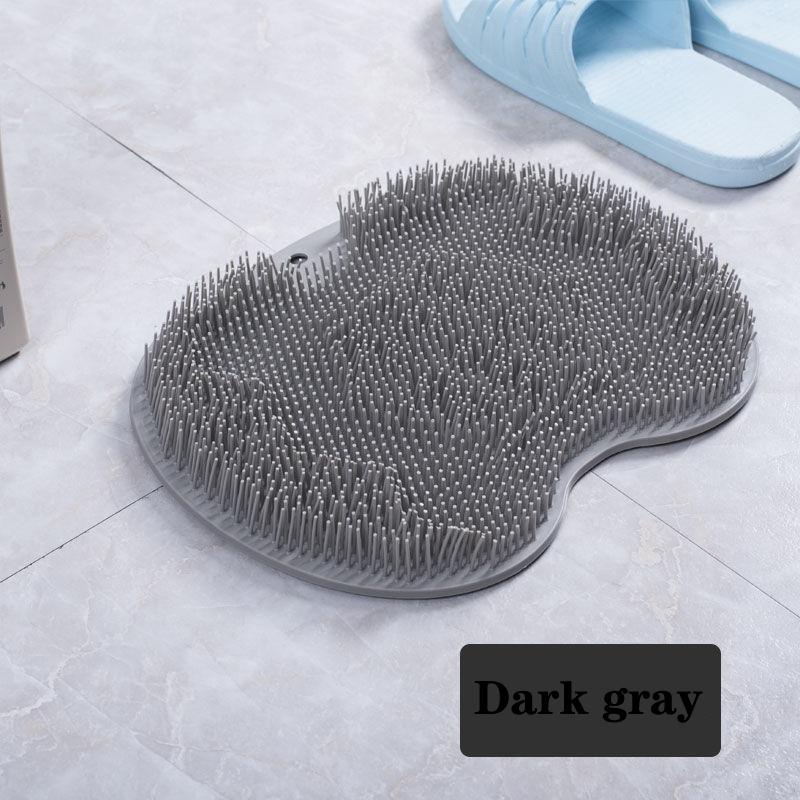 Fottvättverktyg, lat person, fotborste, sula massagedyna, hushållsfotsvamp för badrum, sugkopp med halkfri bälte