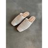 Zapatillas bajas francesas de verano para mujer trenzadas y caladas, versátiles y cómodas.