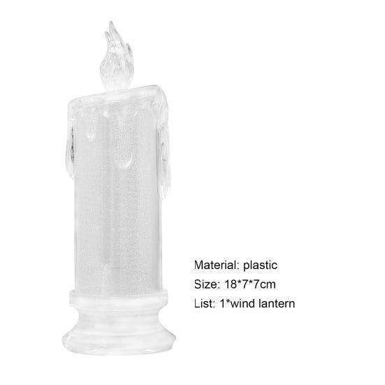 Leuchtende Kerze, sicheres Licht, Kunststoff, weich, tragbar, elektronische Festdekorationskerze für Geburtstag