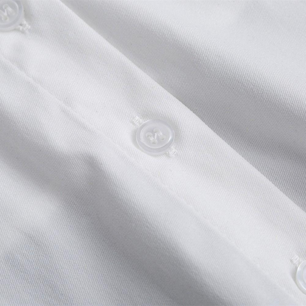 Ruffle Front Tie White Fake Collar Pure Cotton Stand-up Collar For Women Girls