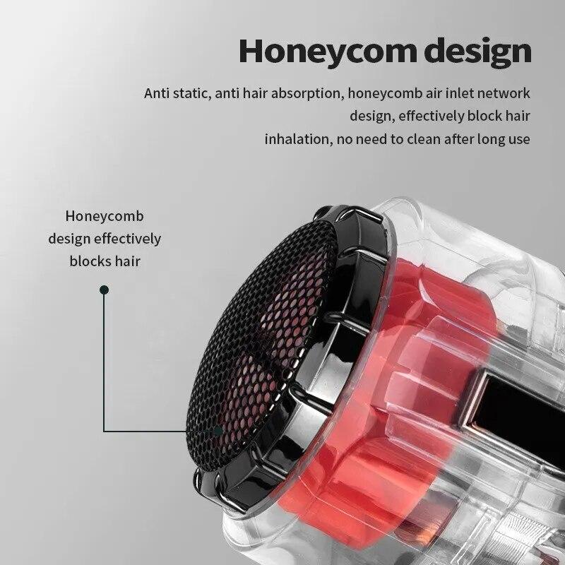 Sèche-cheveux transparent avec diffuseur sèche-cheveux ionique sèche-cheveux portable professionnel accessoires pour femmes bouclées