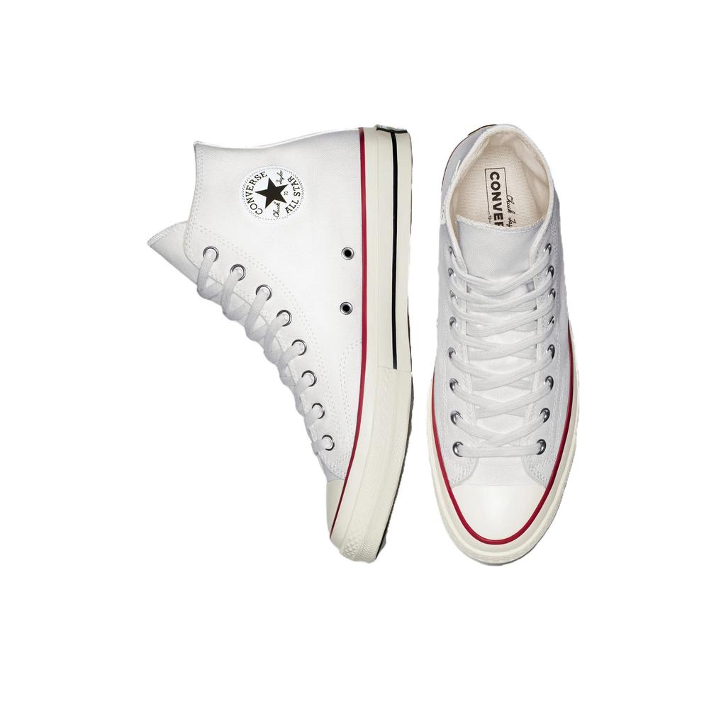 Converse Chuck 70 Hi Ivory Unisex Sneakers White Red 162056C