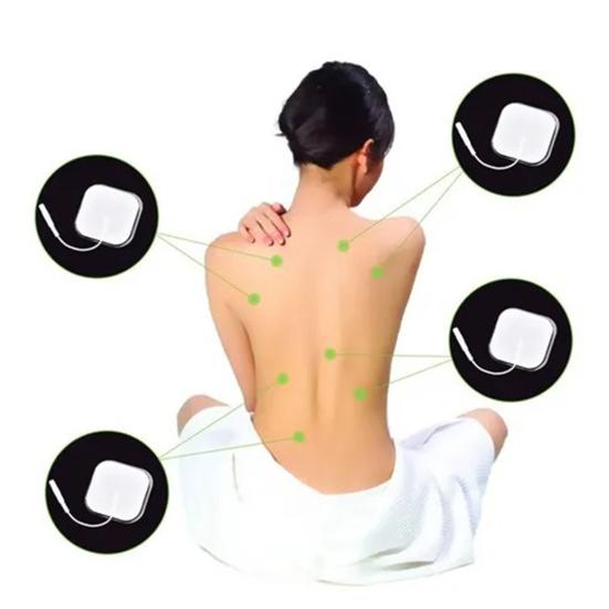 Yousheng 10Pcs/Set Electrode Pads Self-Adhesive Releasing Fatigue with Pinhole Physiotherapeutic Patches Replacement Tens Massagers Pads for Massage