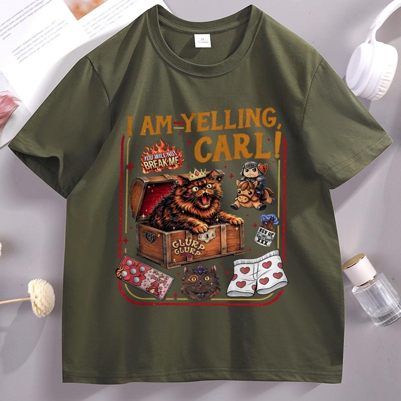 Vintage Fantasy Book Reader Geeky Cat Lover Tshirt Unisex Women Bookish Merch Top Short Sleeve Breathable Cotton Tops