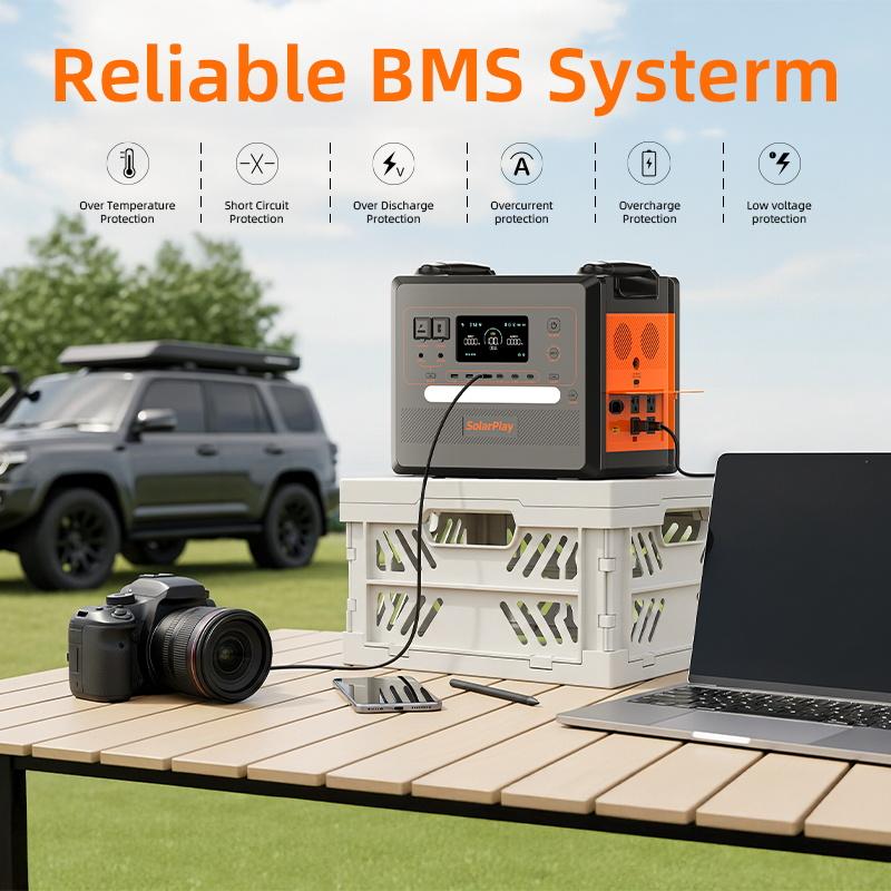Solarplay 2306Wh LiFePO4 Generatore Solare 2500W Stazione di Alimentazione Portatile Stock Locale in Germania Spedizione Veloce Batteria di Emergenza