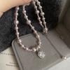 Sugar Cube Pearl Gypsy Star Necklace Fashion Temperament Clavicle Chain New Light Luxury Premium Sweater Necklace