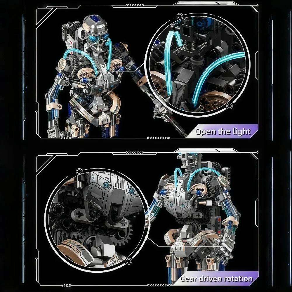 Non-Toxic New Creative Mechanical Robot Building Blocks Set Moc Model Assembly Bricks Educational Diy Toys Christmas Birthday Gifts