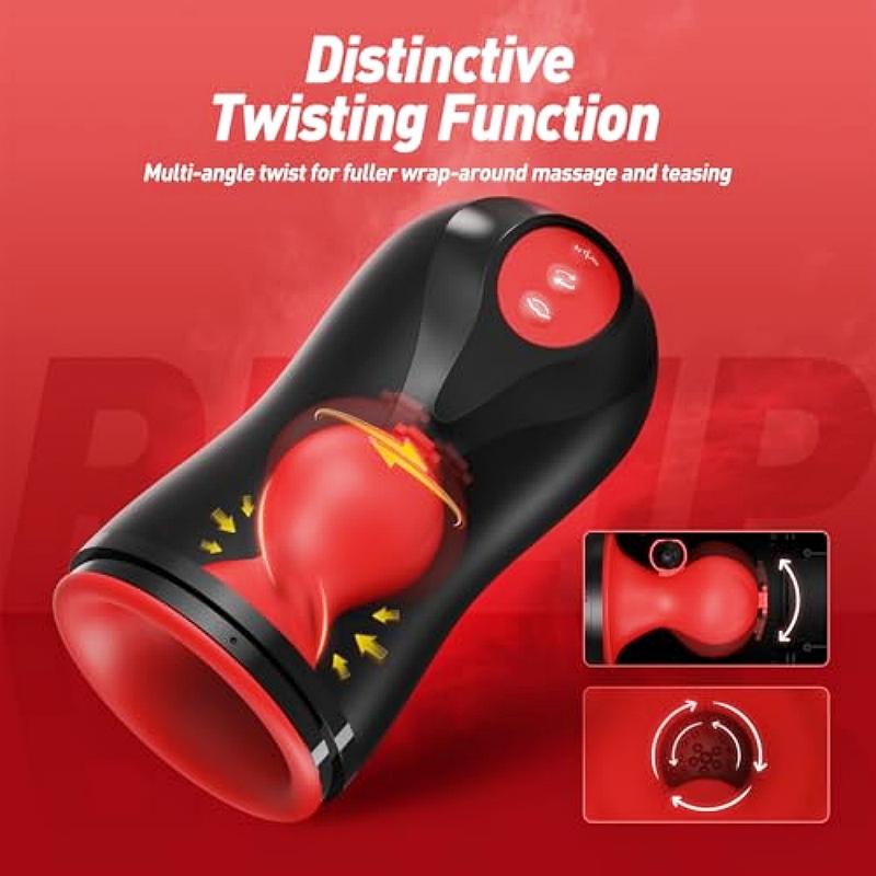 Powerful Penis Trainner Rotation Male Masturbator 3 Swirling 5 Tightening 10 Vibration Pocket Pussy Penis Massage Sex Toys Men