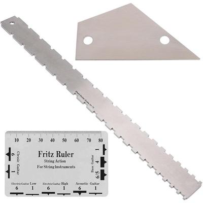 Strumento di Livellamento e Misurazione per Chitarra Elettrica - Righello per Manico e Spaziatura Corde per Chitarre Acustiche ed Elettriche