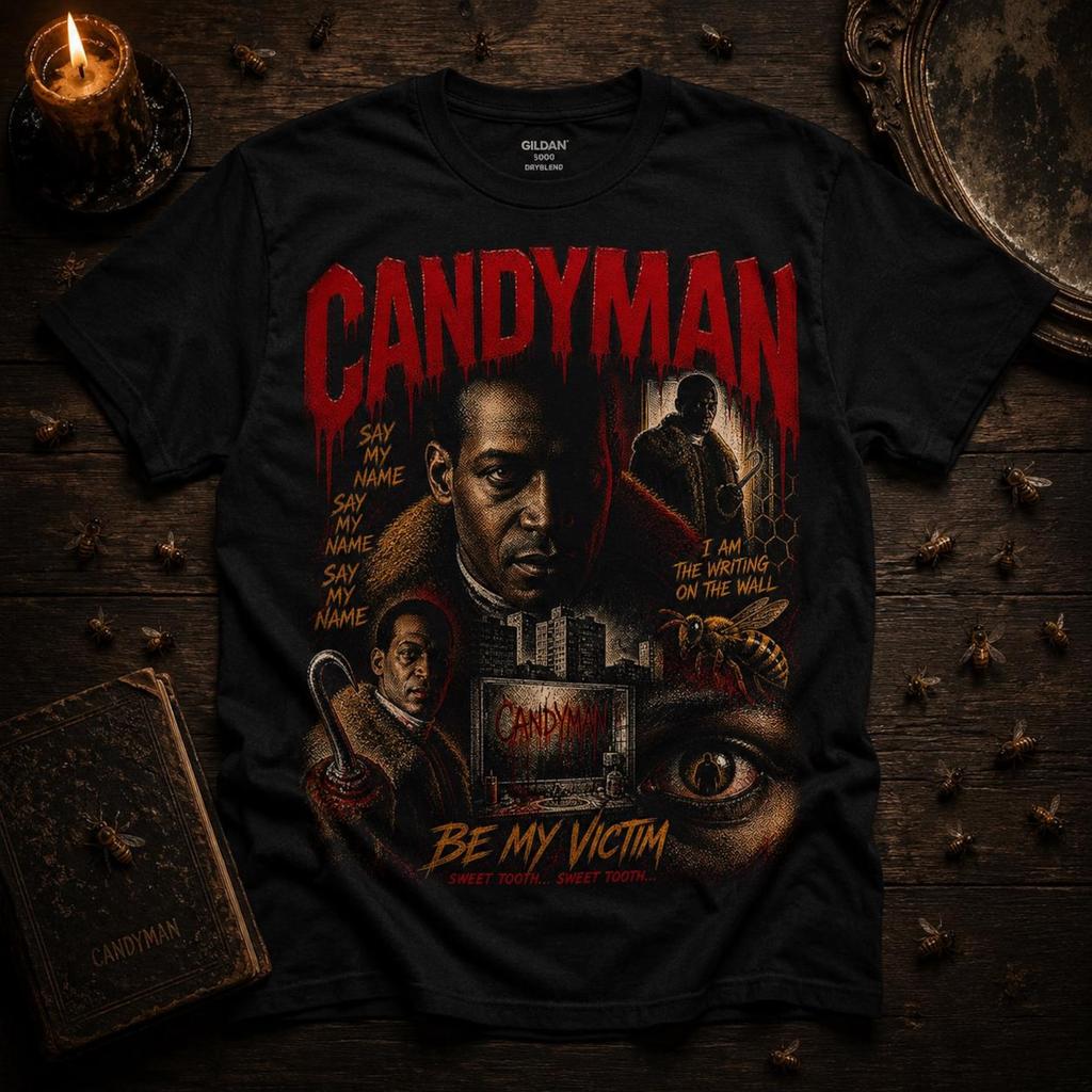 Candyman horror poster T-Shirt | Vintage style movie art,Be My Victim design