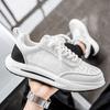 2025 Non Slip Mens Shoes Breathable Thick Soled Casual Shoes Korean Version Trendy Student Sports Designer Casual Platform White