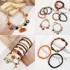 Hot Selling Halloween Pumpkin Skull Pendant Bracelet Set For Women